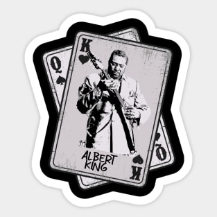 Retro Albert King Card Style Sticker